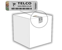 tamper evident labels sealing a box